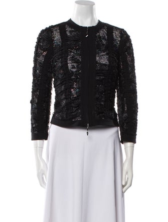Giorgio Armani Lace Pattern Evening Jacket