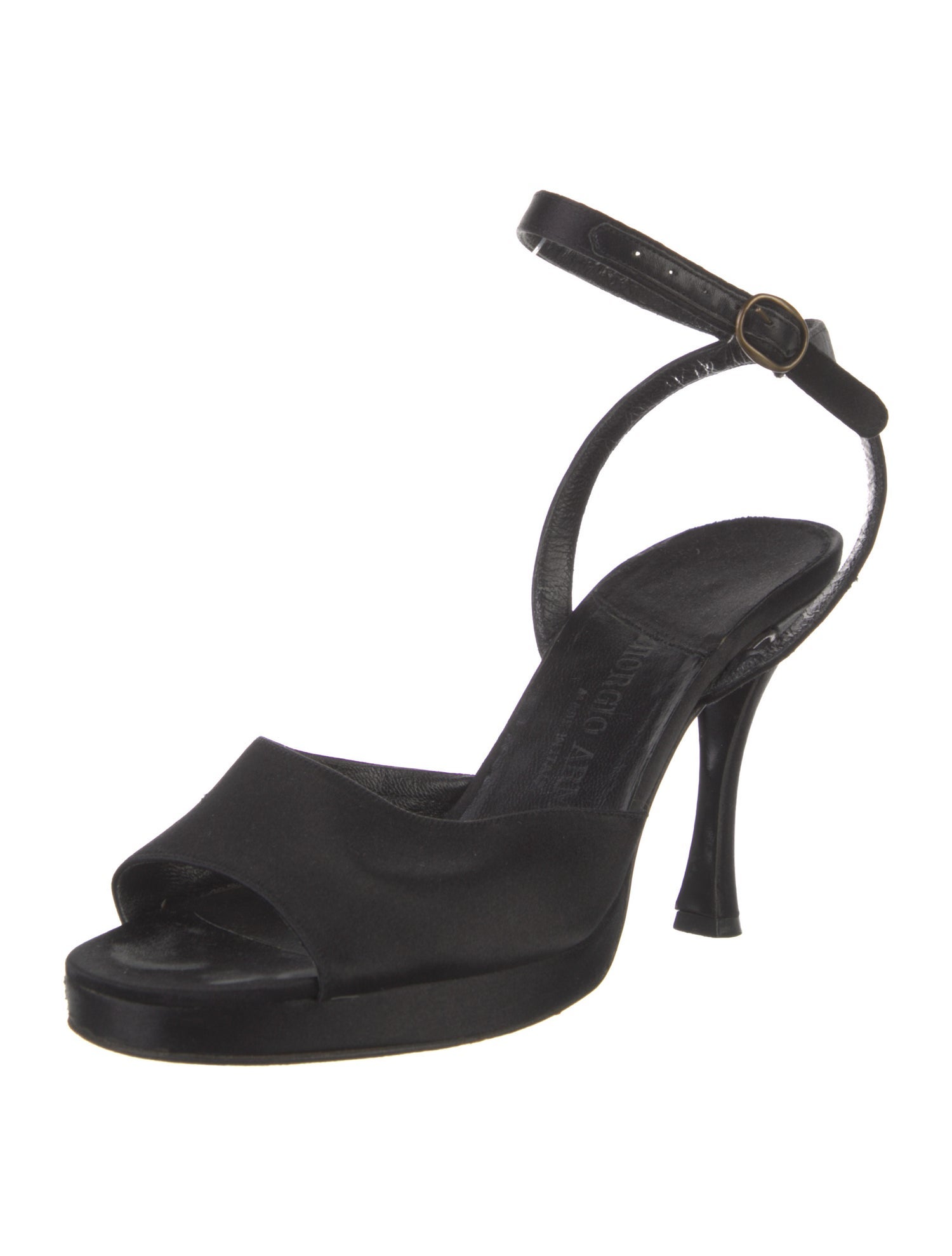 Giorgio Armani Satin Slingback Pumps