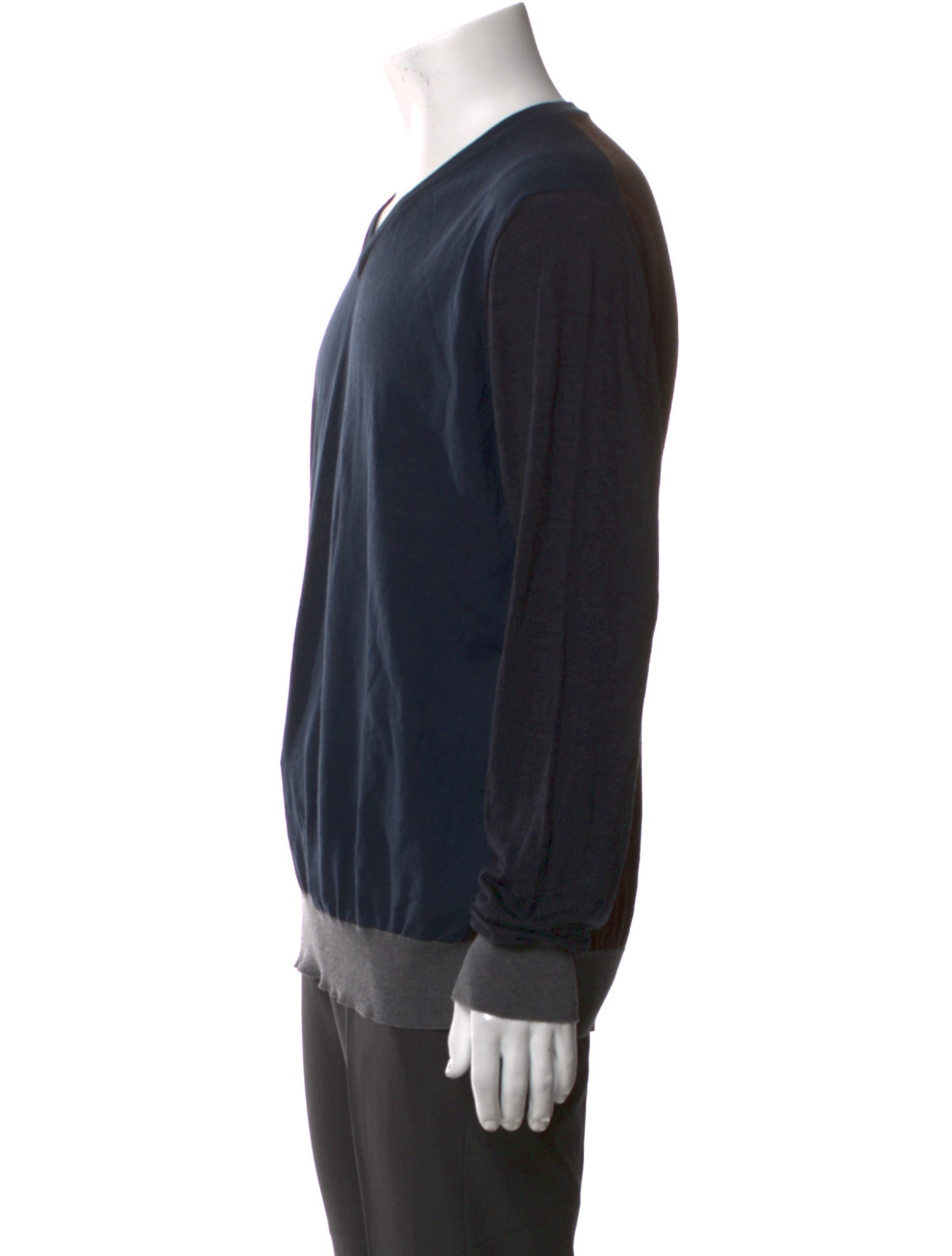 Giorgio Armani Virgin Wool V-Neck Pullover