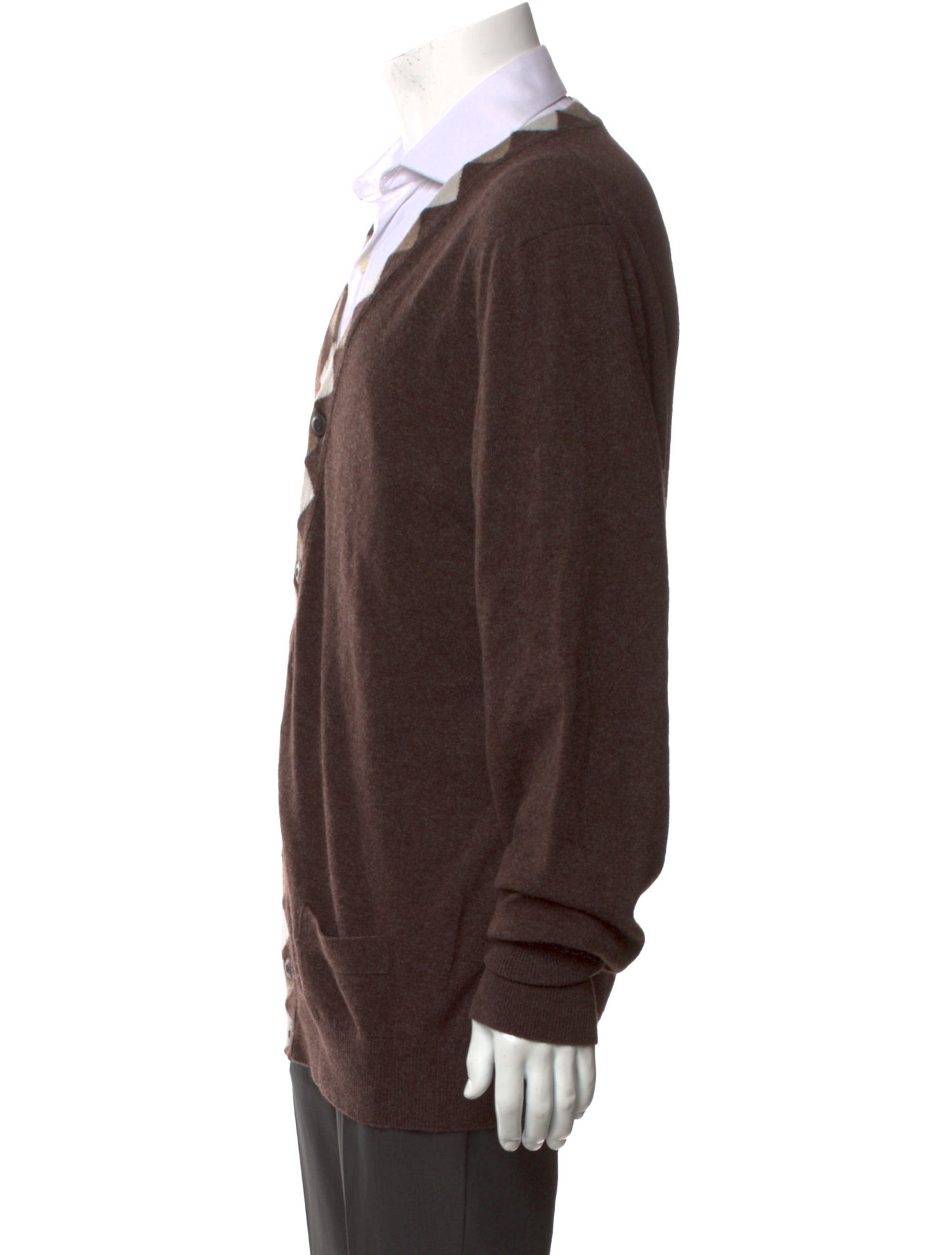 Giorgio Armani Virgin Wool V-Neck Cardigan