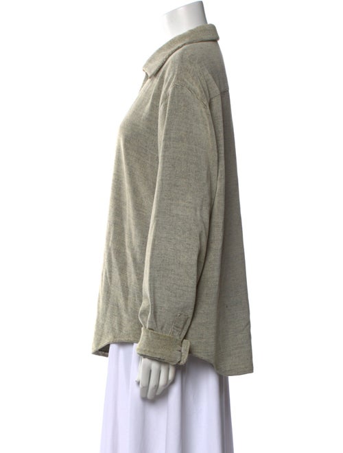 Giorgio Armani Long Sleeve Button-Up Top