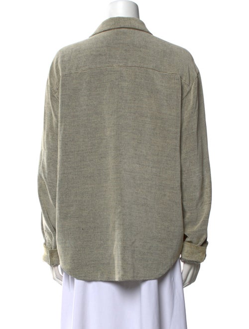 Giorgio Armani Long Sleeve Button-Up Top