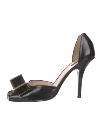 Giorgio Armani Patent Leather D'Orsay Pumps