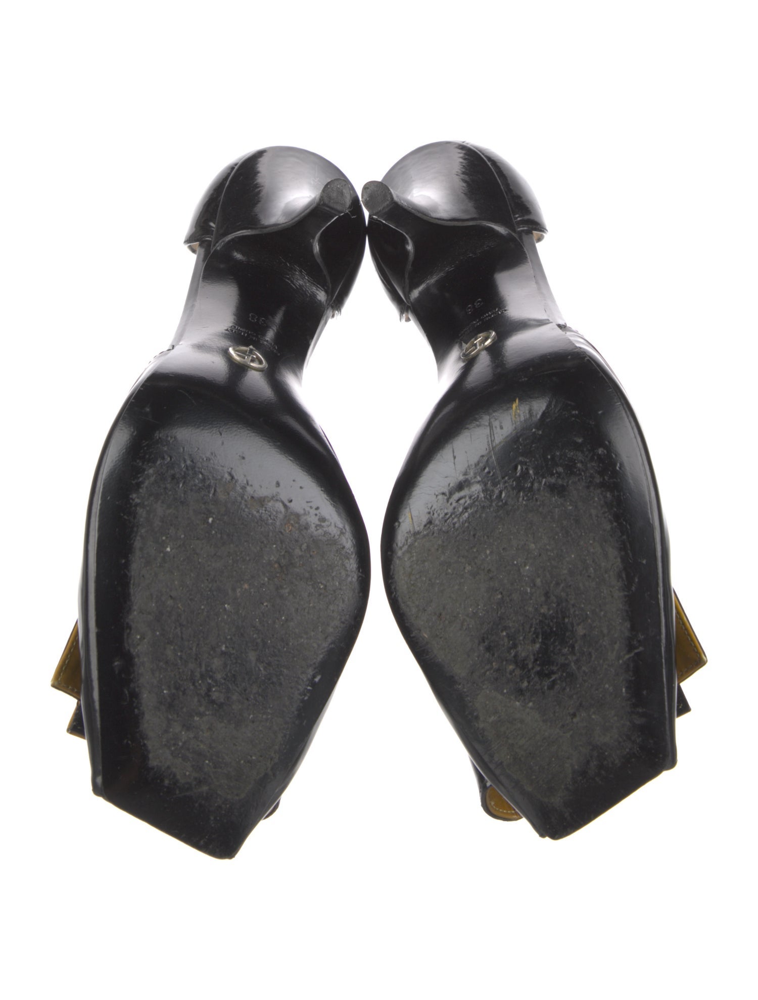 Giorgio Armani Patent Leather D'Orsay Pumps