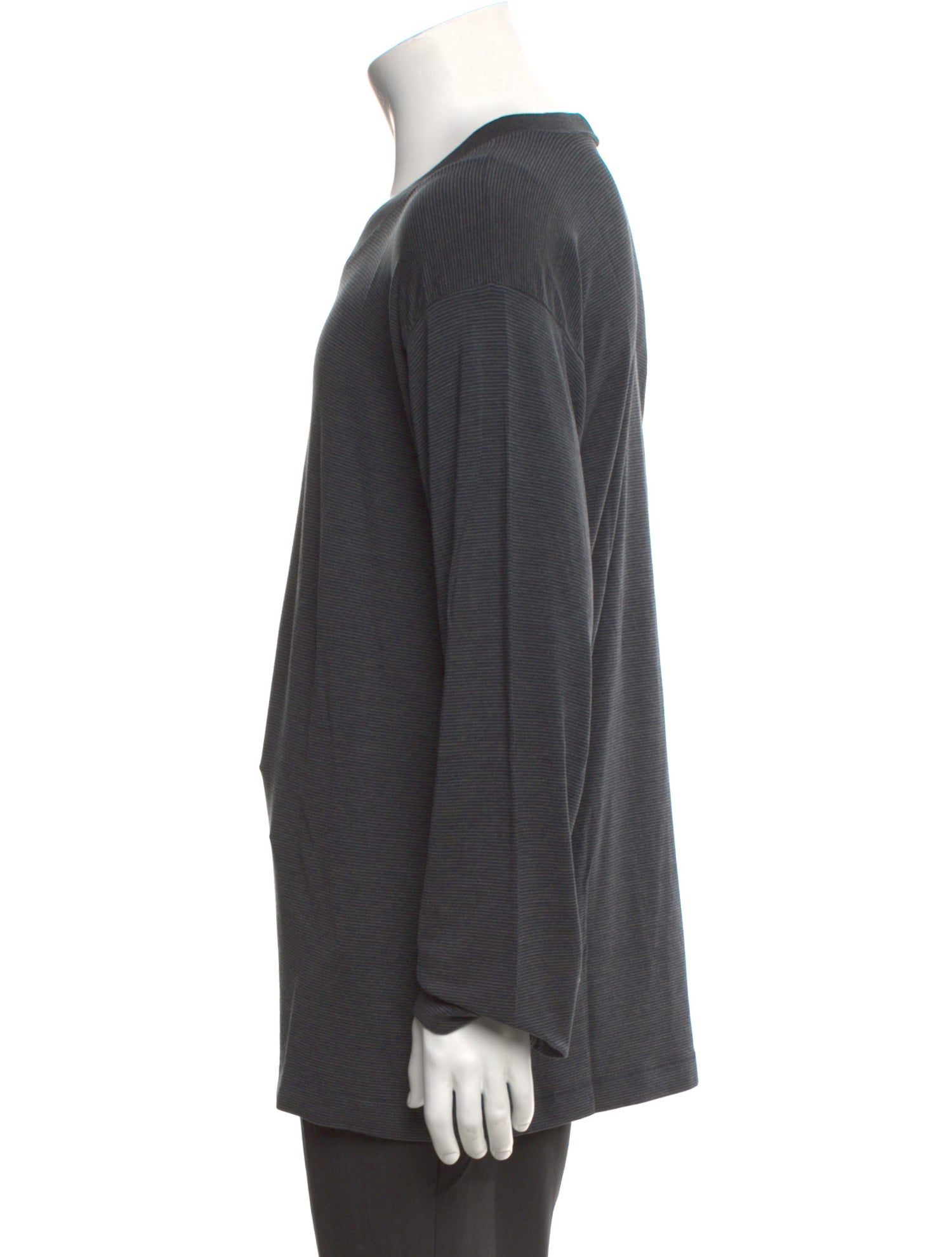 Giorgio Armani Silk V-Neck Henley