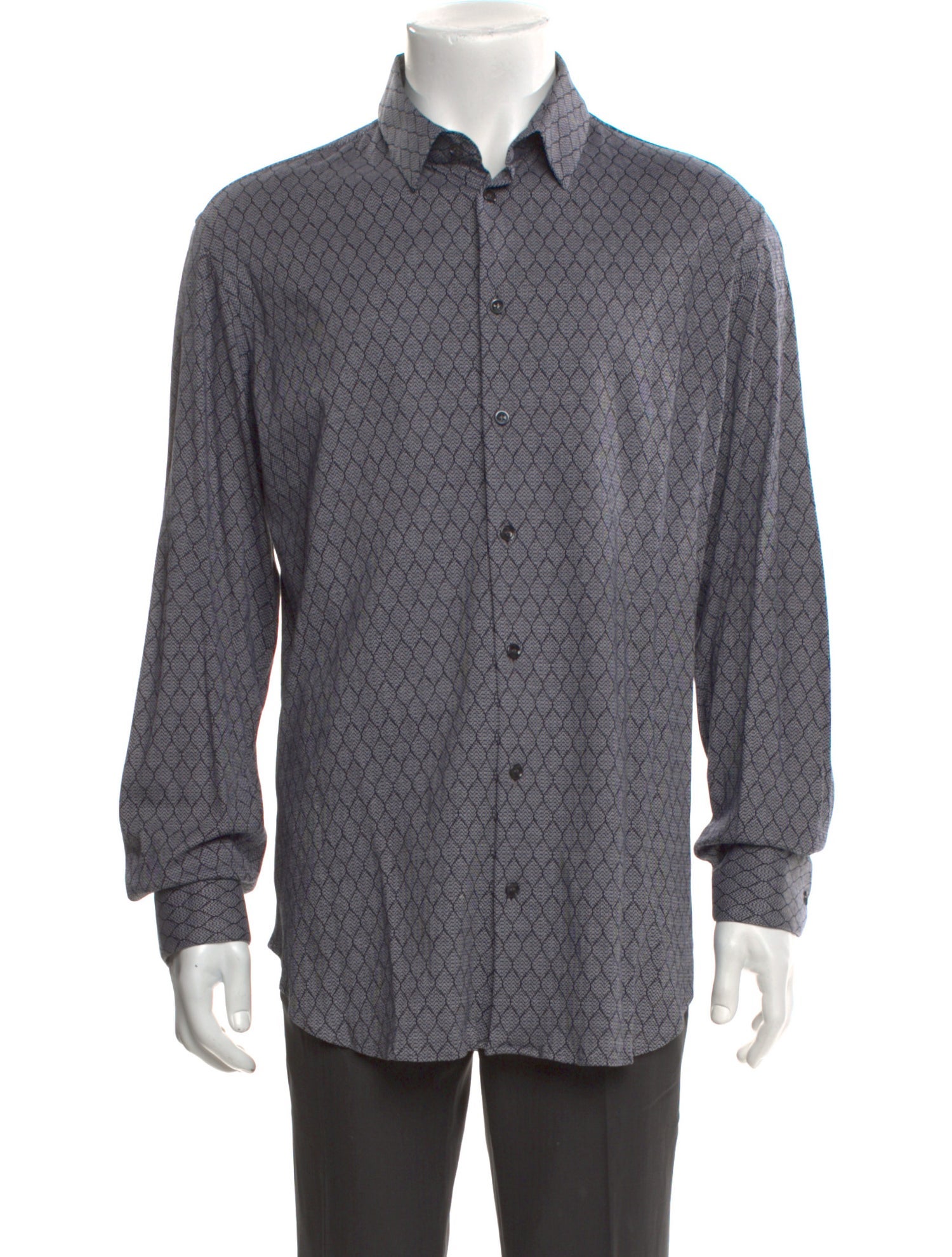 Giorgio Armani Printed Long Sleeve Shirt