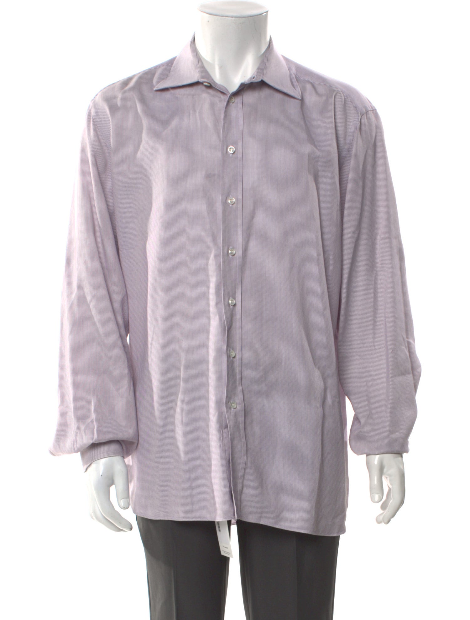 Giorgio Armani Striped Long Sleeve Dress Shirt