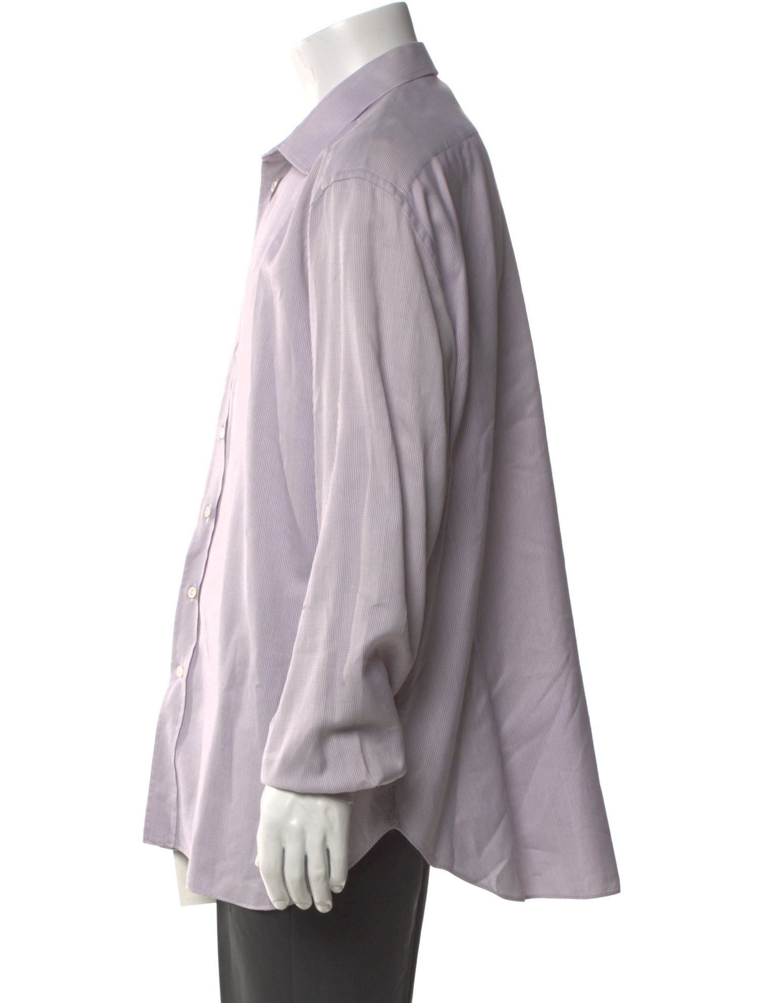 Giorgio Armani Striped Long Sleeve Dress Shirt