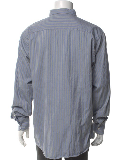 Giorgio Armani Striped Long Sleeve Dress Shirt