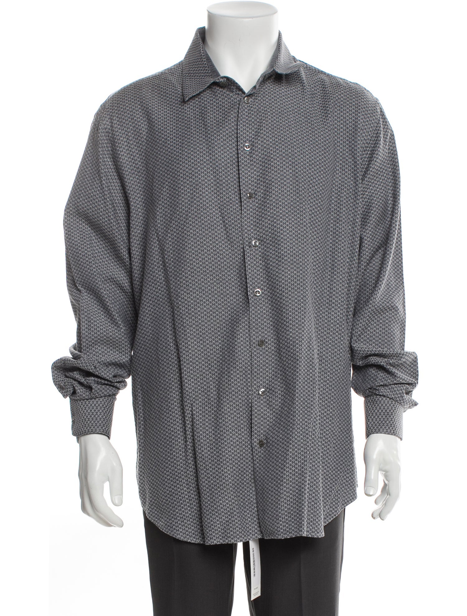 Giorgio Armani Floral Print Long Sleeve Shirt