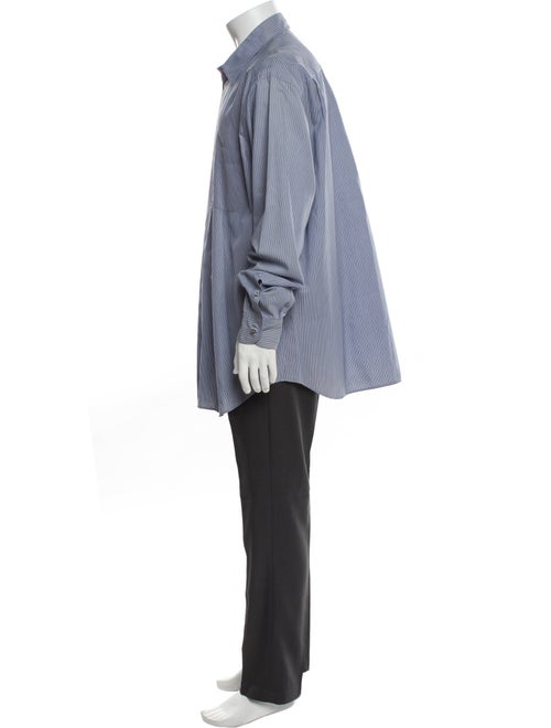 Giorgio Armani Striped Long Sleeve Dress Shirt