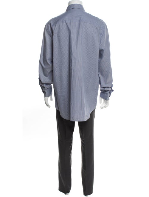 Giorgio Armani Striped Long Sleeve Dress Shirt