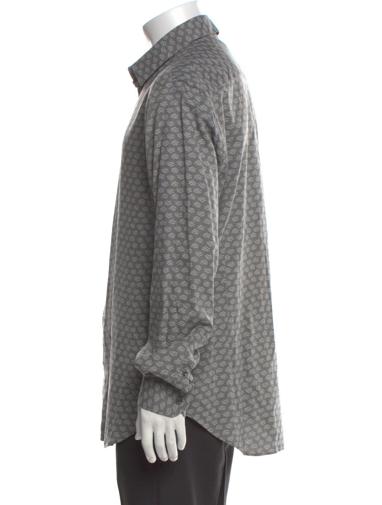 Giorgio Armani Printed Long Sleeve Dress Shirt