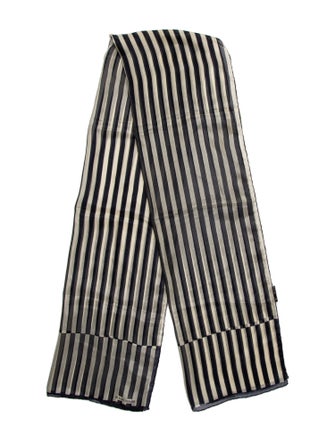 Giorgio Armani Silk Striped Scarf