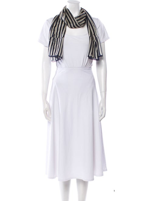 Giorgio Armani Silk Striped Scarf