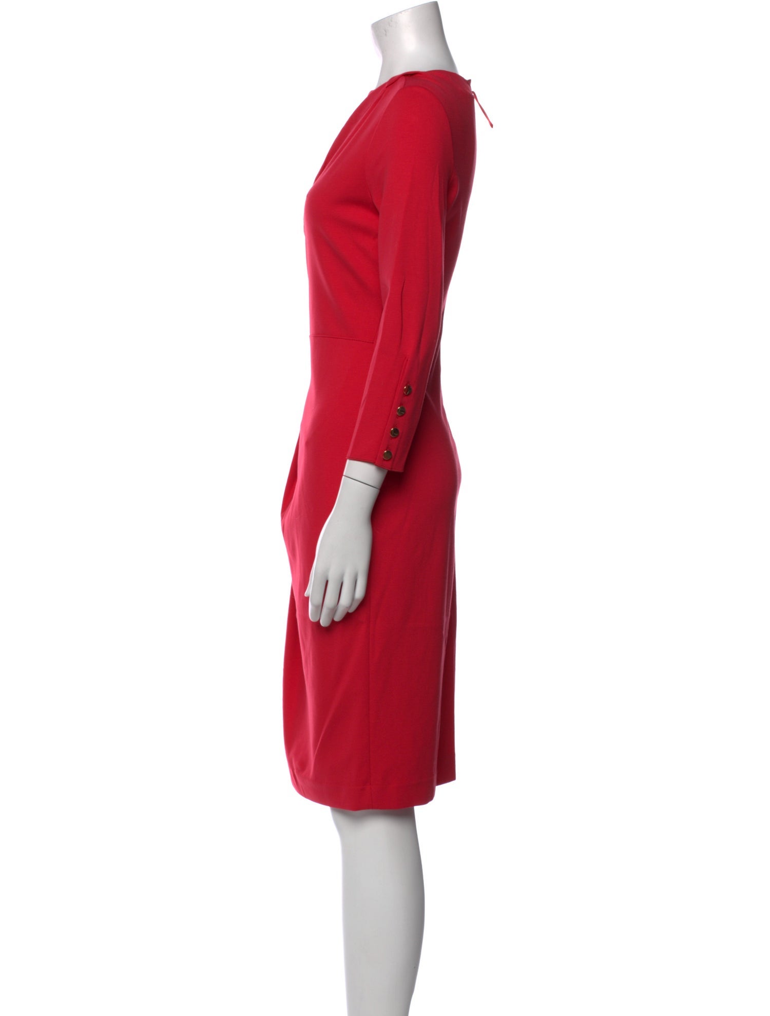 Giorgio Armani Bateau Neckline Knee-Length Dress