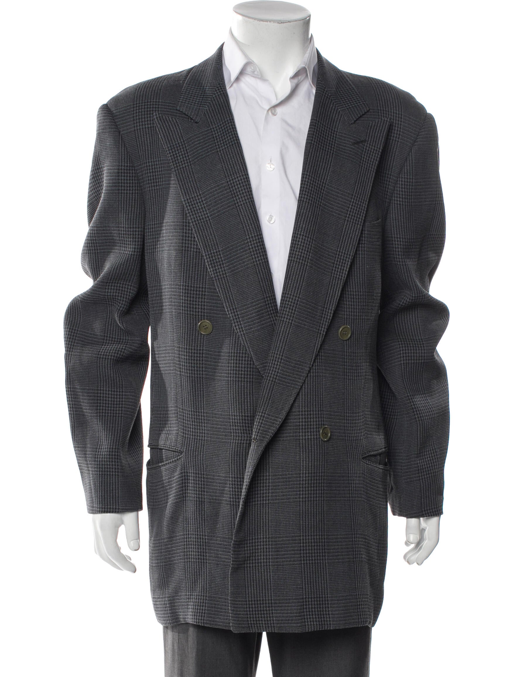 Giorgio Armani Houndstooth Print Blazer