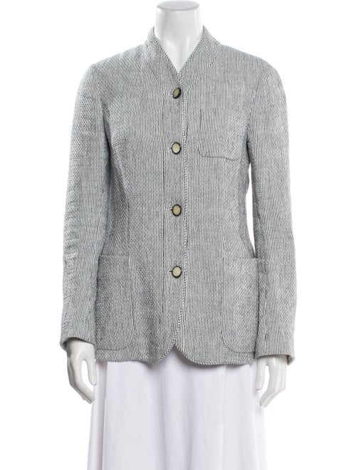 Giorgio Armani Linen Striped Evening Jacket