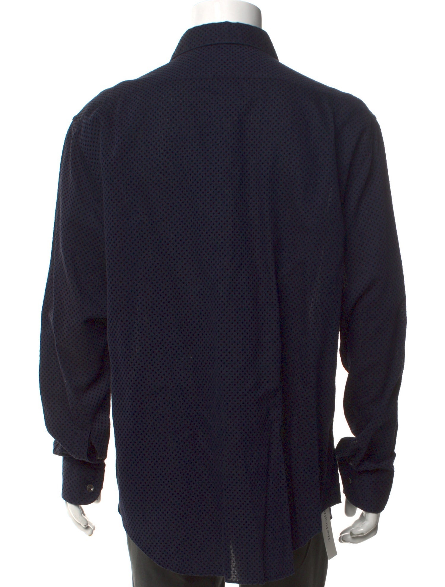 Giorgio Armani Polka Dot Print Long Sleeve Shirt