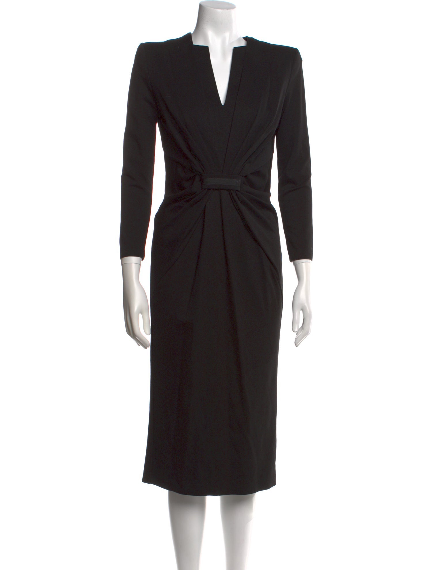 Giorgio Armani V-Neck Midi Length Dress w/ Tags