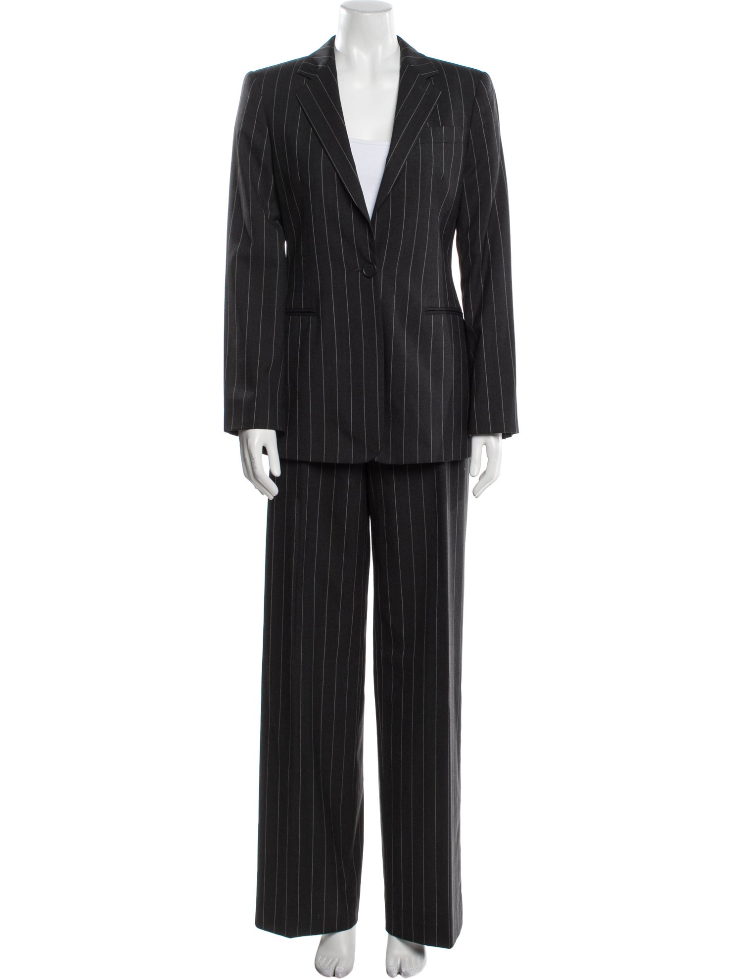 Giorgio Armani Wool Striped Pantsuit
