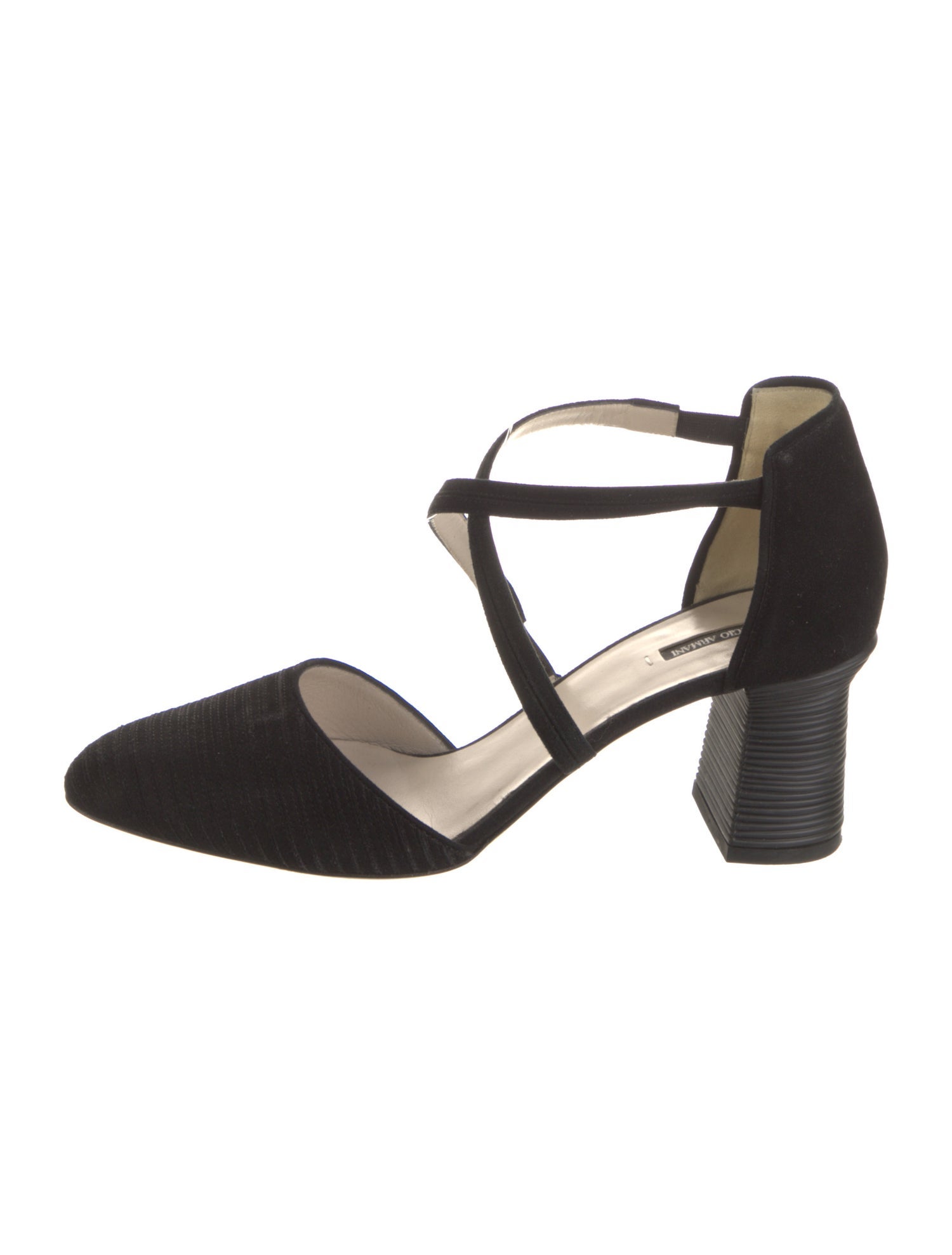 Giorgio Armani Suede D'Orsay Pumps