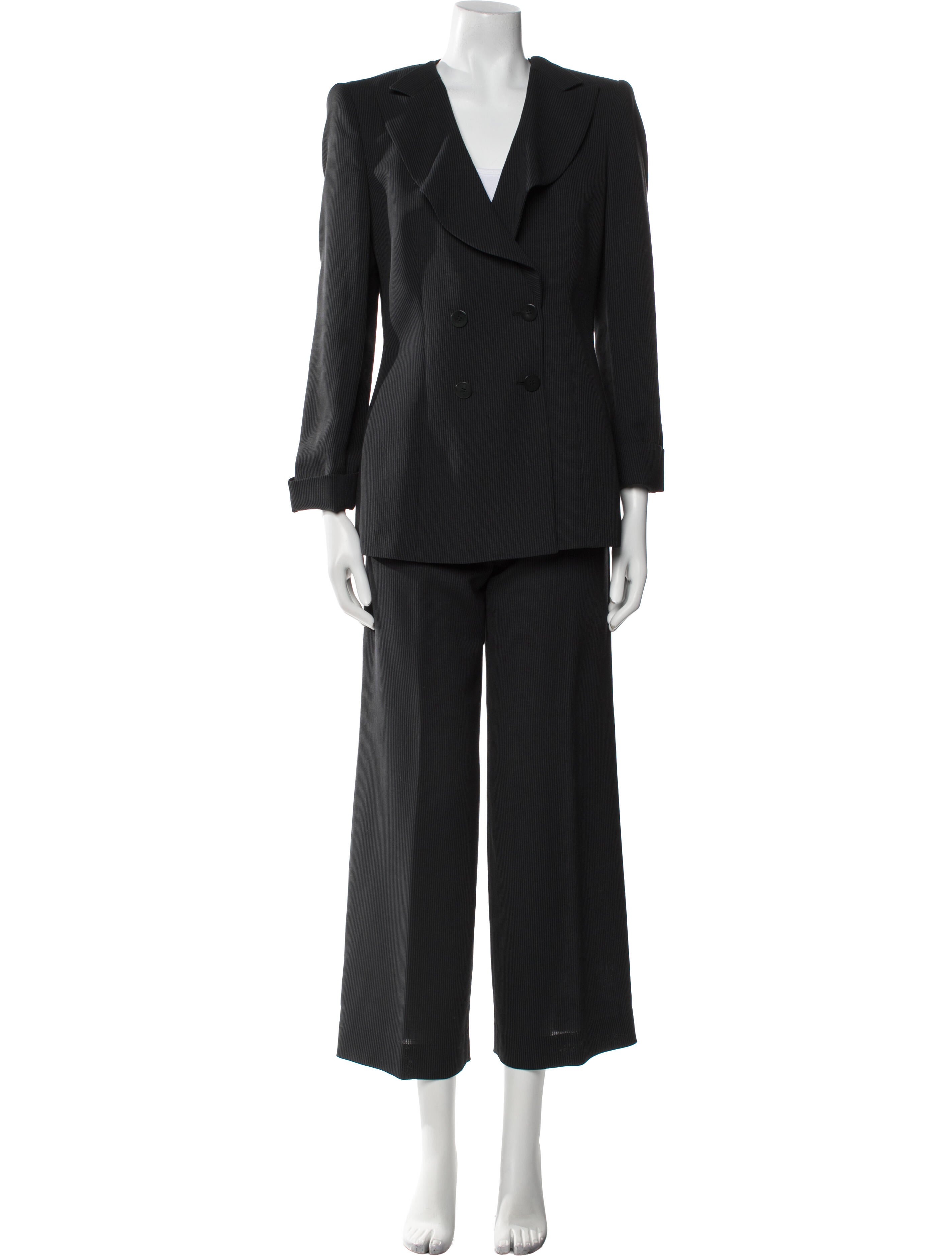 Giorgio Armani Wool Striped Pantsuit