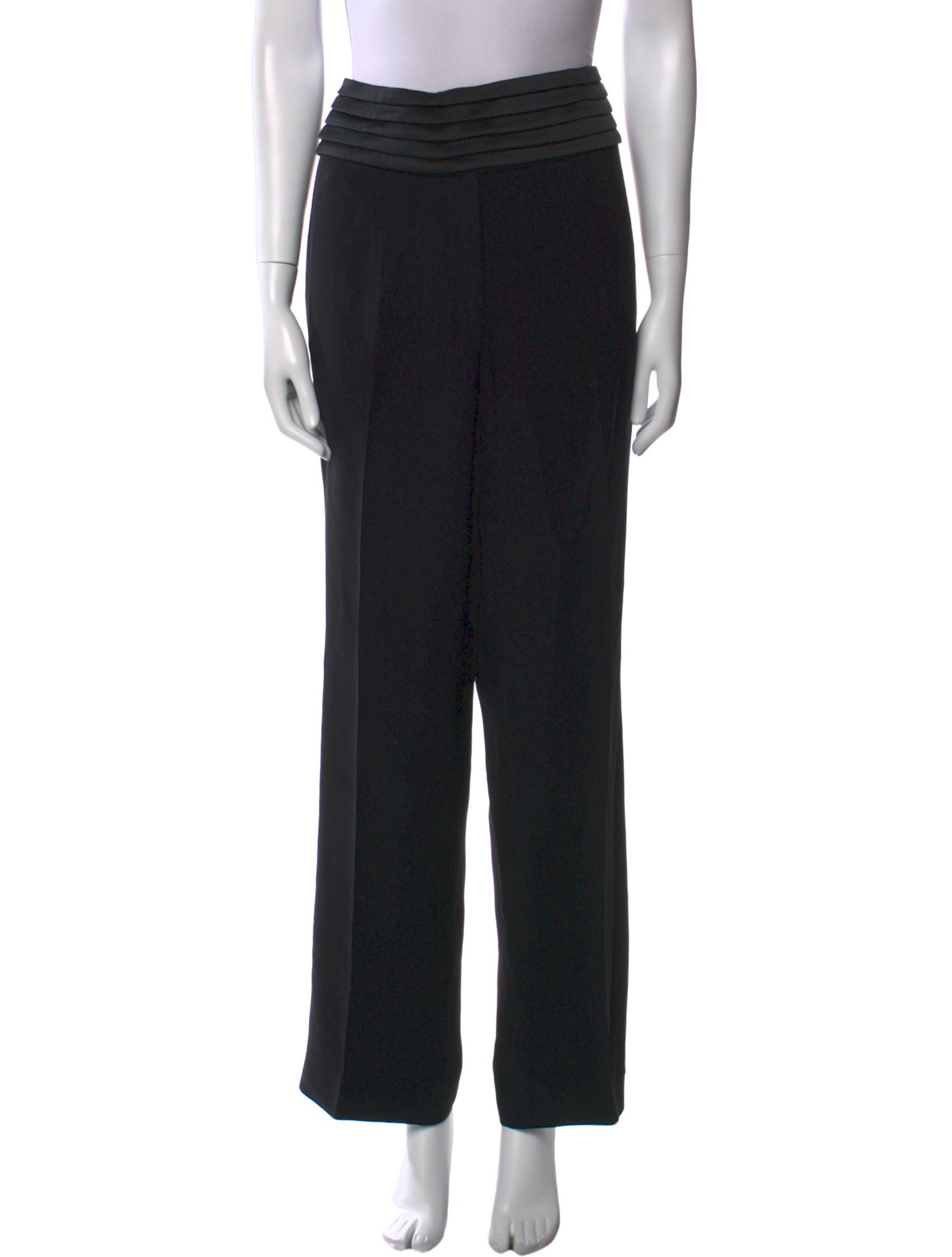 Giorgio Armani Silk Straight Leg Pants