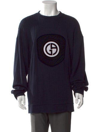 Giorgio Armani Graphic Print Crew Neck Sweatshirt