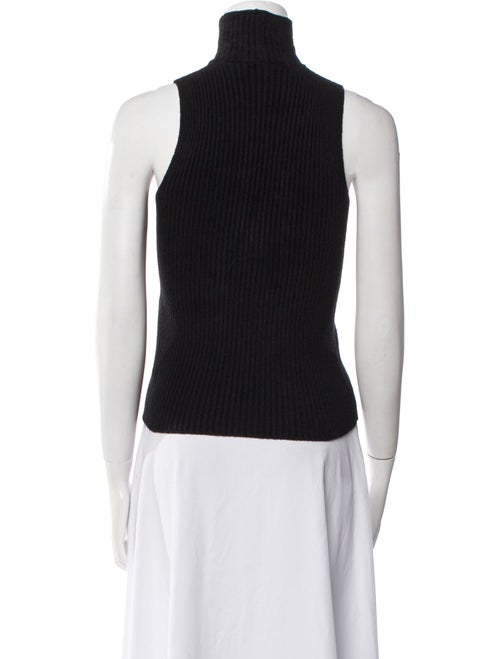 Giorgio Armani Turtleneck Sleeveless Crop Top