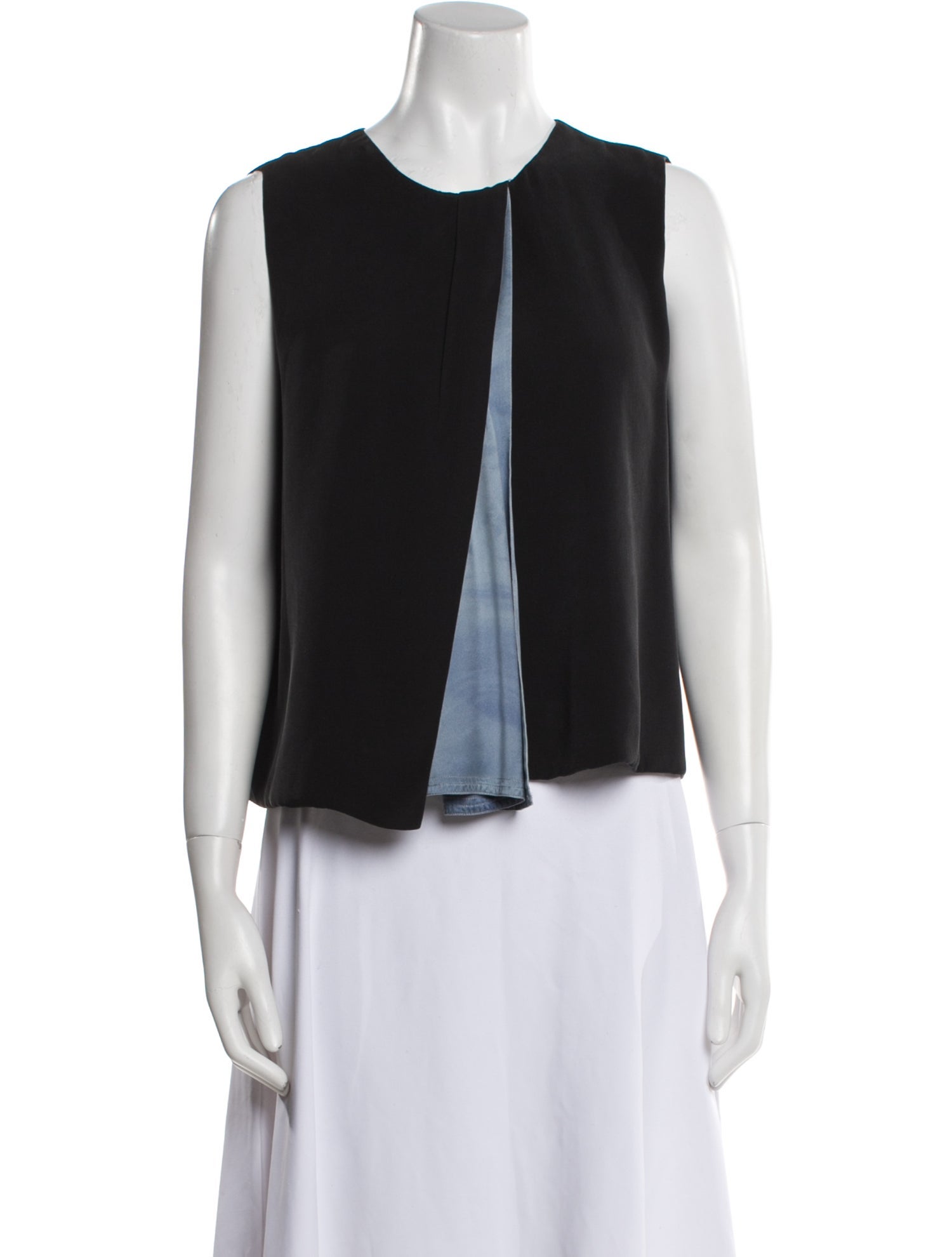 Giorgio Armani Silk Crew Neck Top