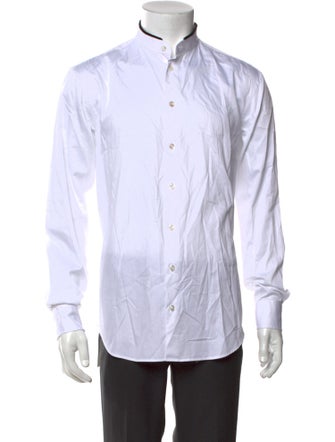 Giorgio Armani Striped Long Sleeve Dress Shirt