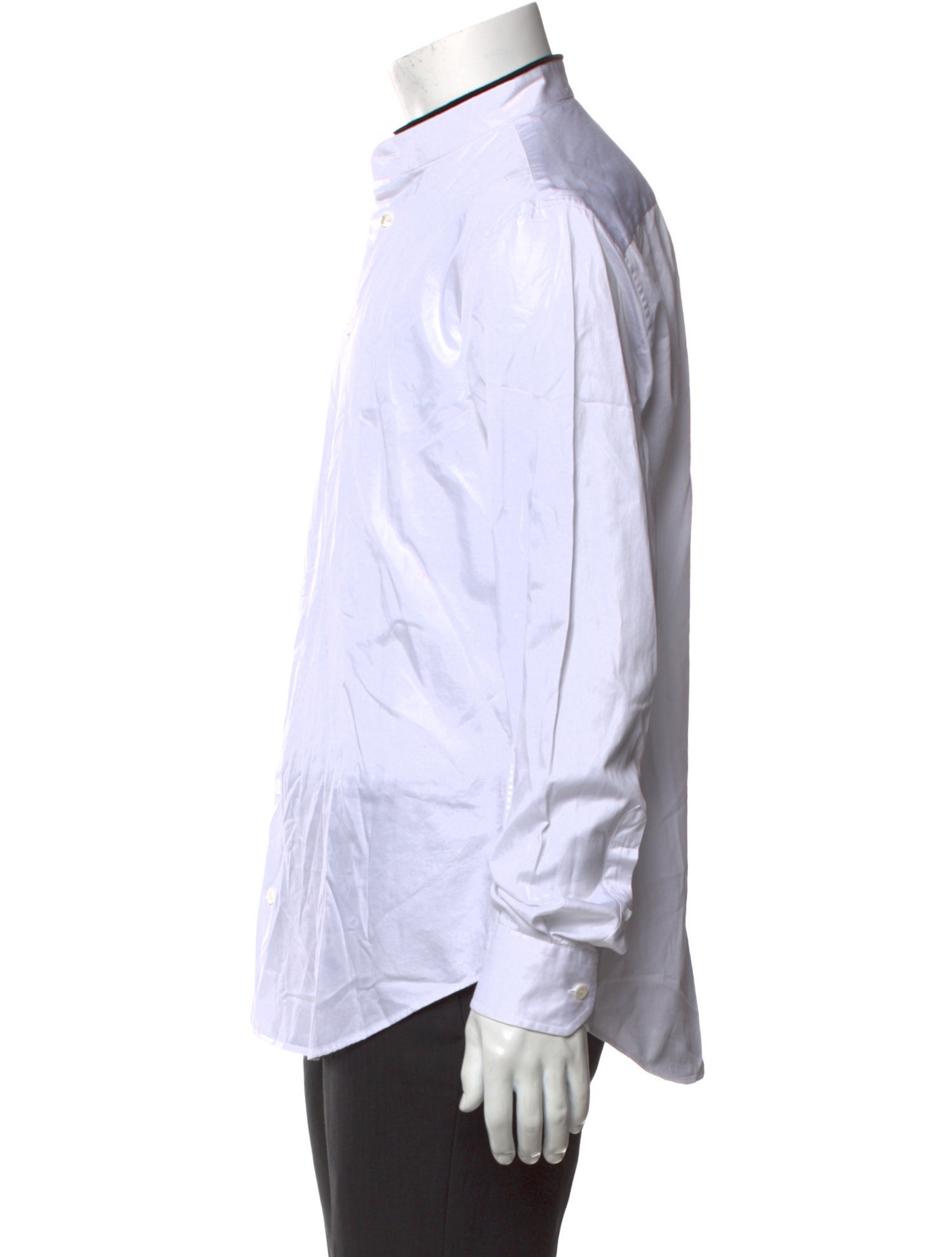 Giorgio Armani Striped Long Sleeve Dress Shirt