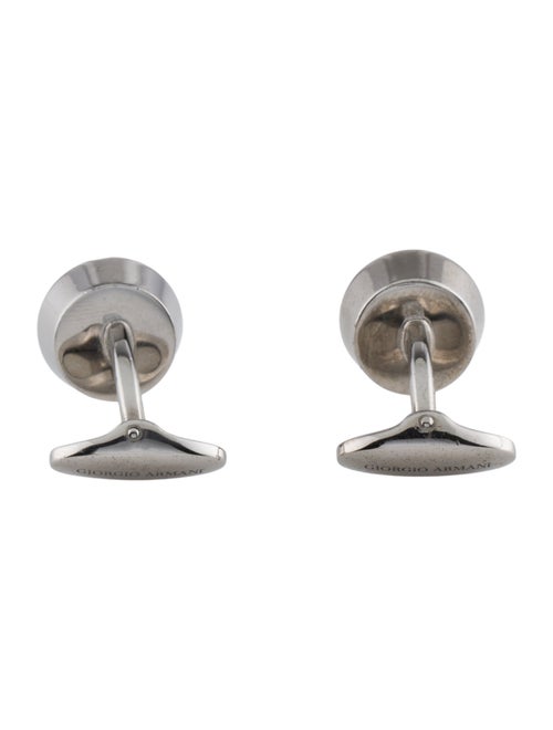 Giorgio Armani Crystal Round Cufflinks