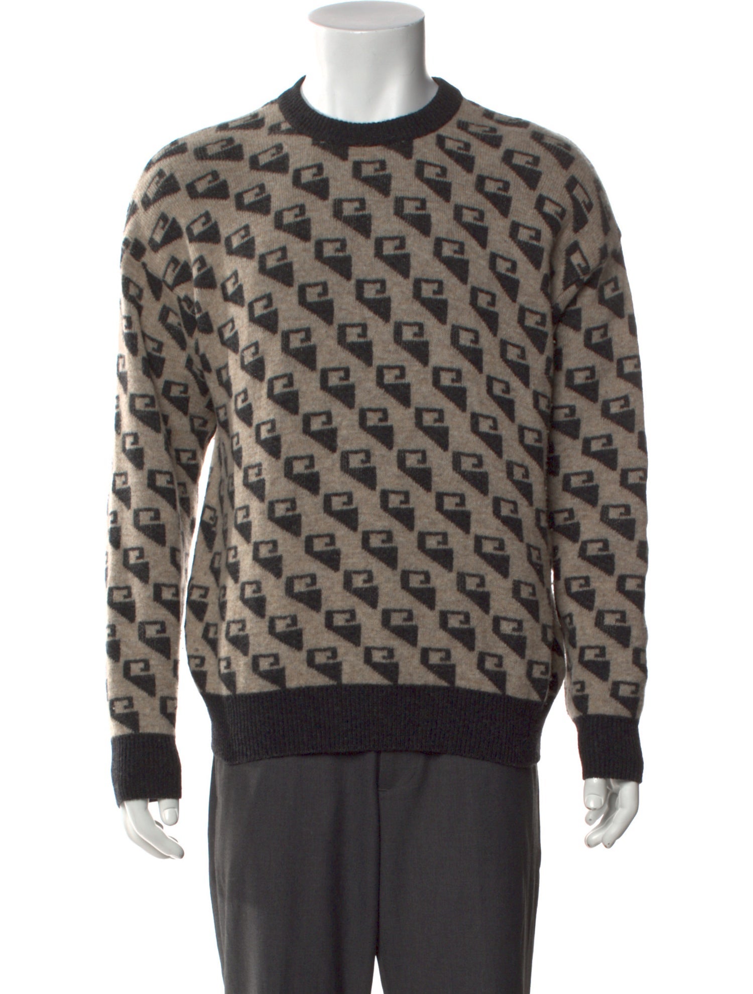 Armani Collezioni Wool Printed Pullover