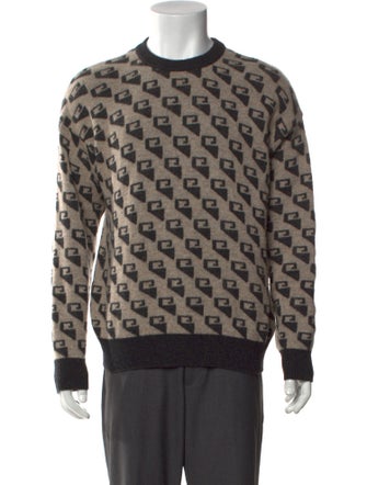 Armani Collezioni Wool Printed Pullover
