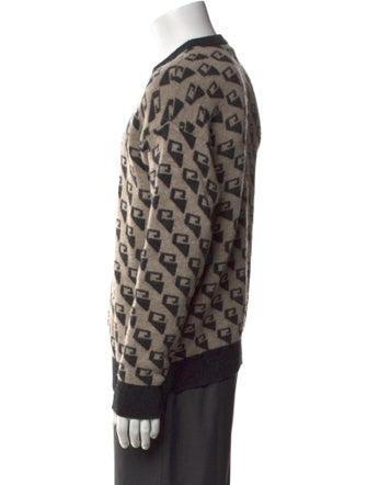 Armani Collezioni Wool Printed Pullover