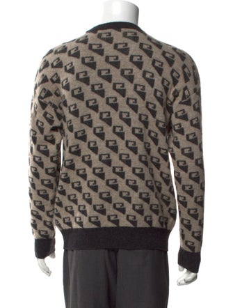Armani Collezioni Wool Printed Pullover