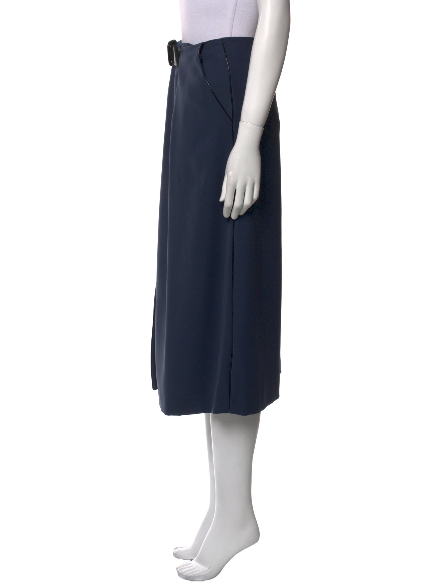 Giorgio Armani Ruffle Embellishment Midi Length Skirt