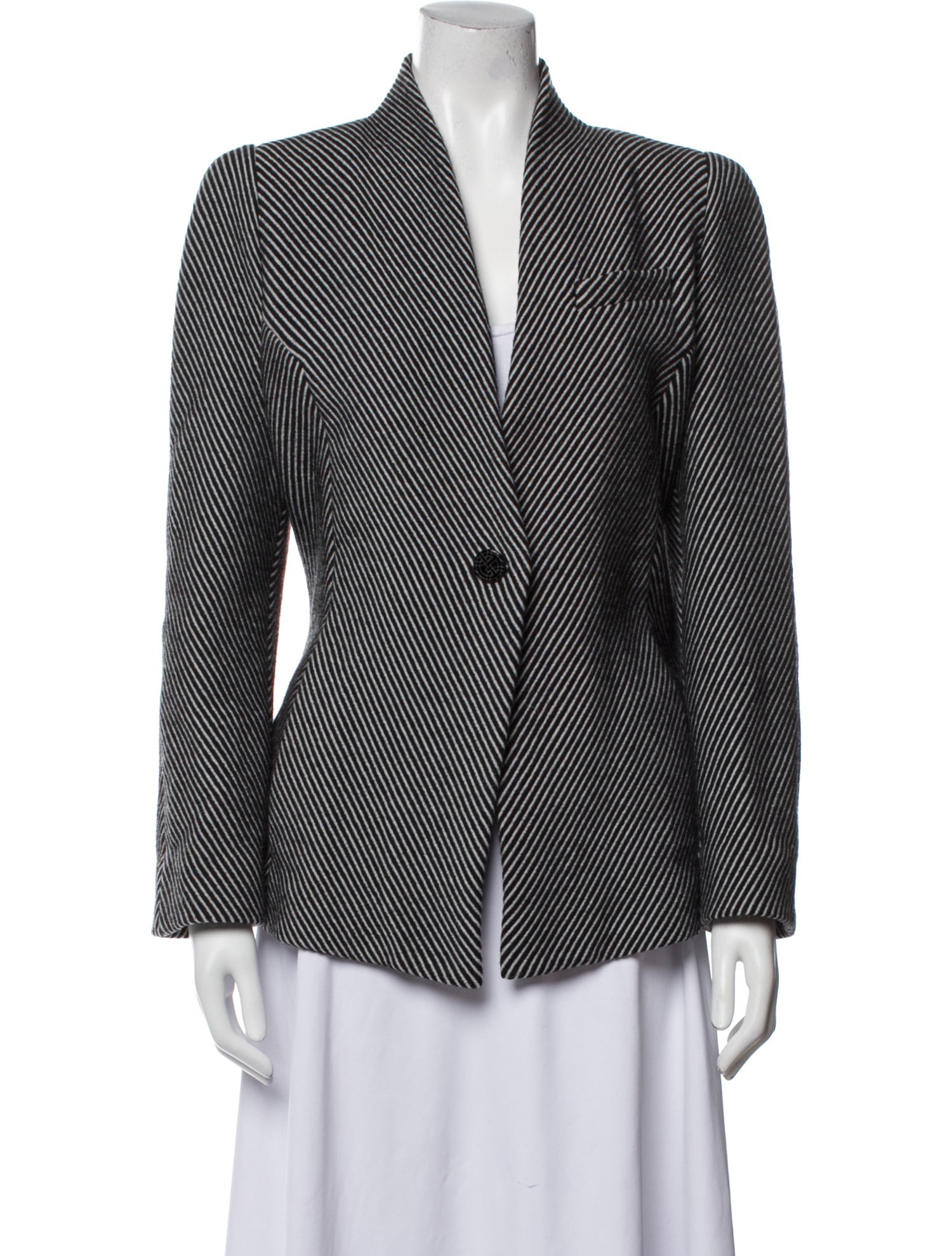 Giorgio Armani Wool Striped Blazer
