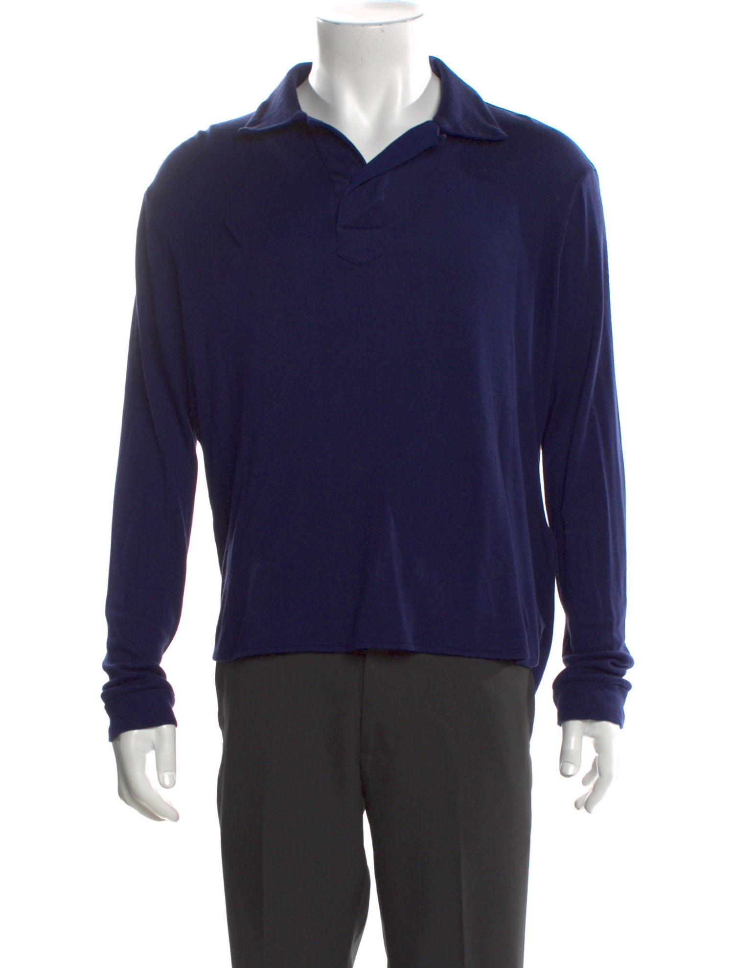 Giorgio Armani Collar Long Sleeve Polo Shirt