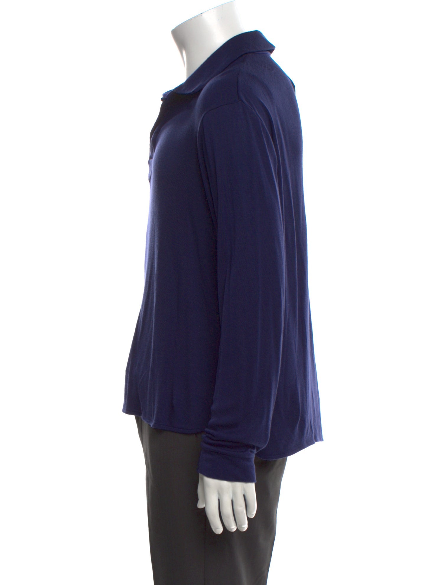 Giorgio Armani Collar Long Sleeve Polo Shirt