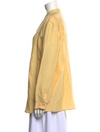 Giorgio Armani Long Sleeve Button-Up Top