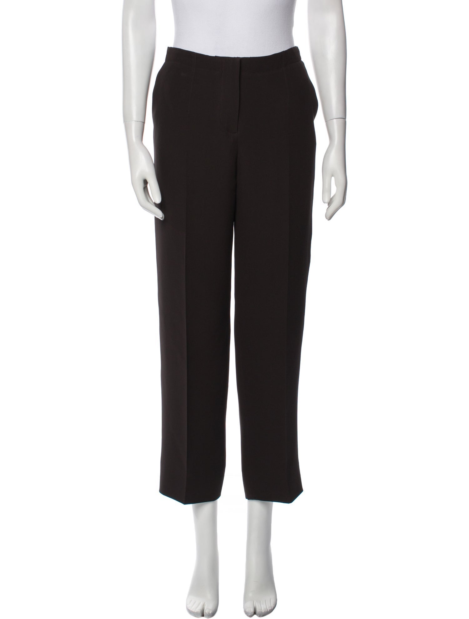 Giorgio Armani Silk Straight Leg Pants