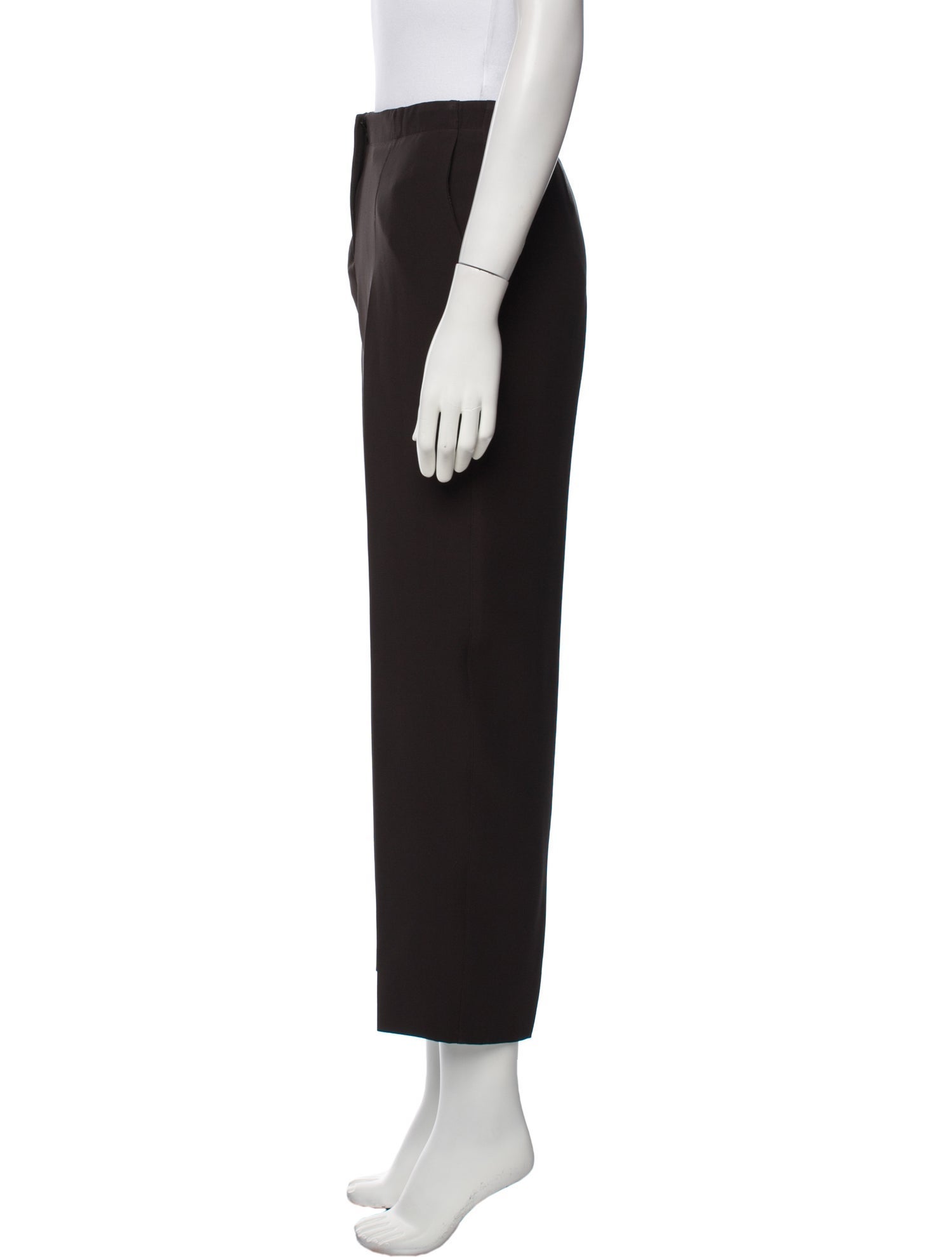 Giorgio Armani Silk Straight Leg Pants