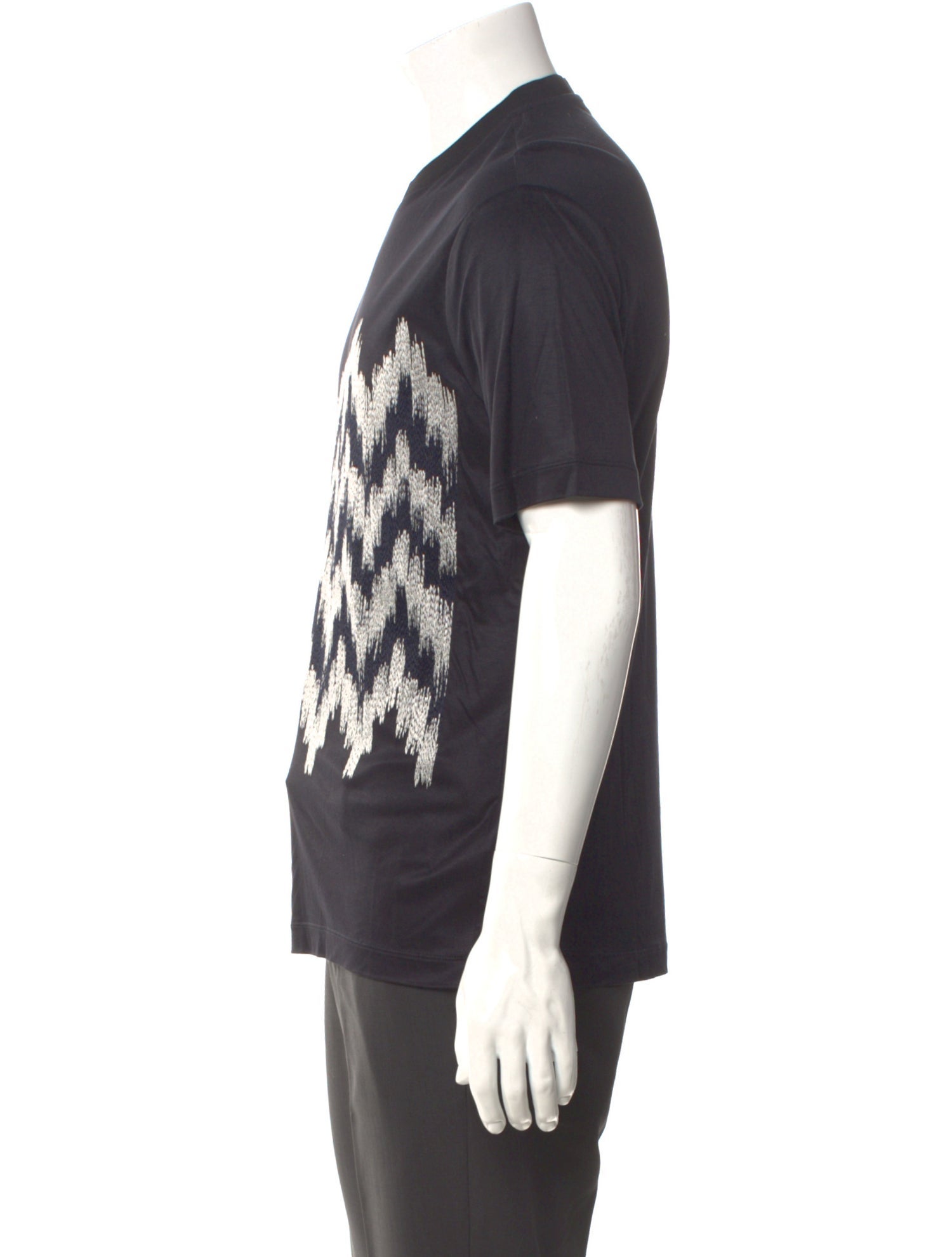 Giorgio Armani Graphic Print V-Neck T-Shirt