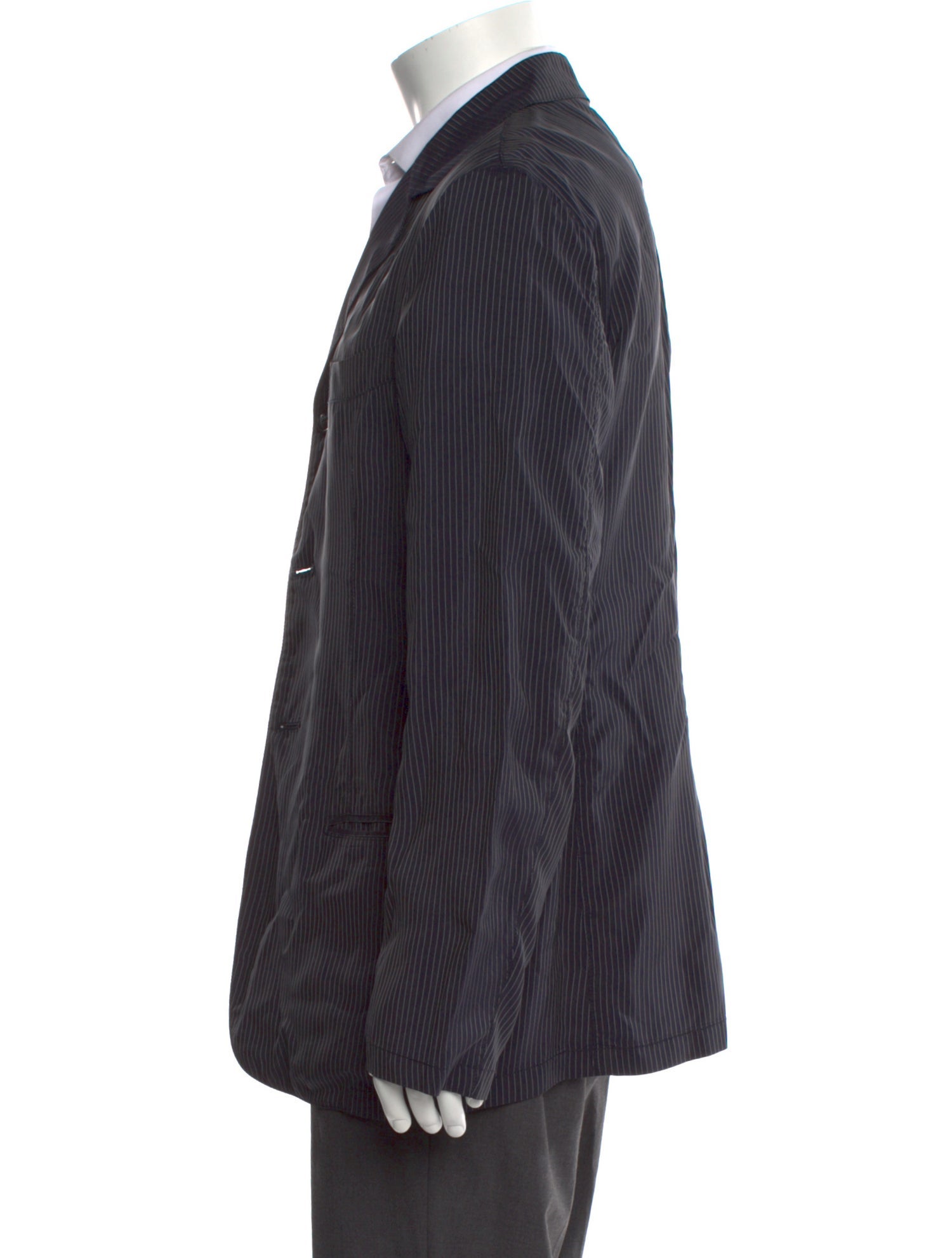 Giorgio Armani Striped Long Sleeve Dress Shirt