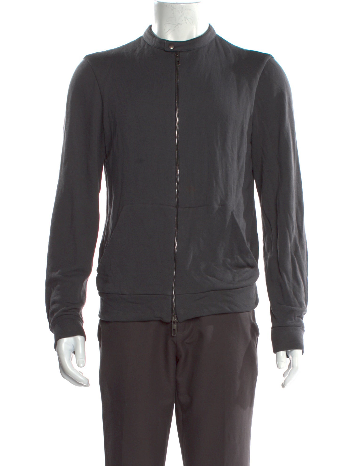 Giorgio Armani Mock Neck Long Sleeve Sweatshirt