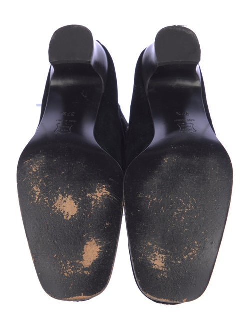 Giorgio Armani Velvet Lace-Up Boots