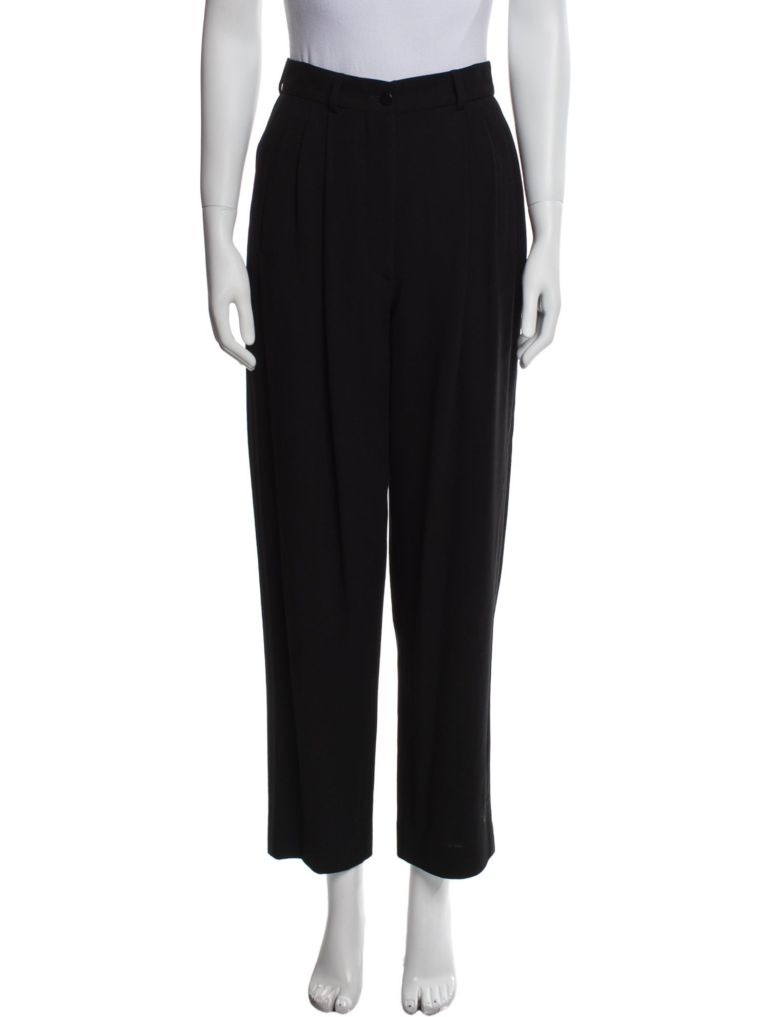 Giorgio Armani Wool Straight Leg Pants